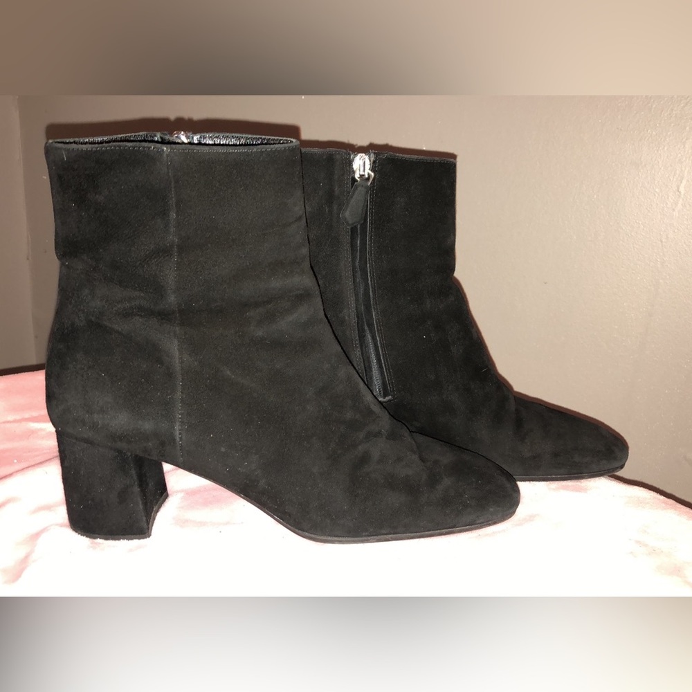 Prada suede ankle boot